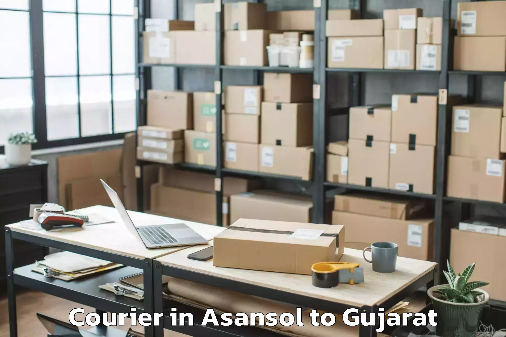 Affordable Asansol to Limkheda Courier